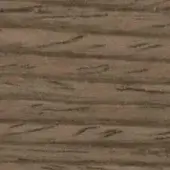Wood veneer texture, flamed sand glossy finish, horizontal grain with brown tones, natural markings, reflective sheen, warm earthy palette.
